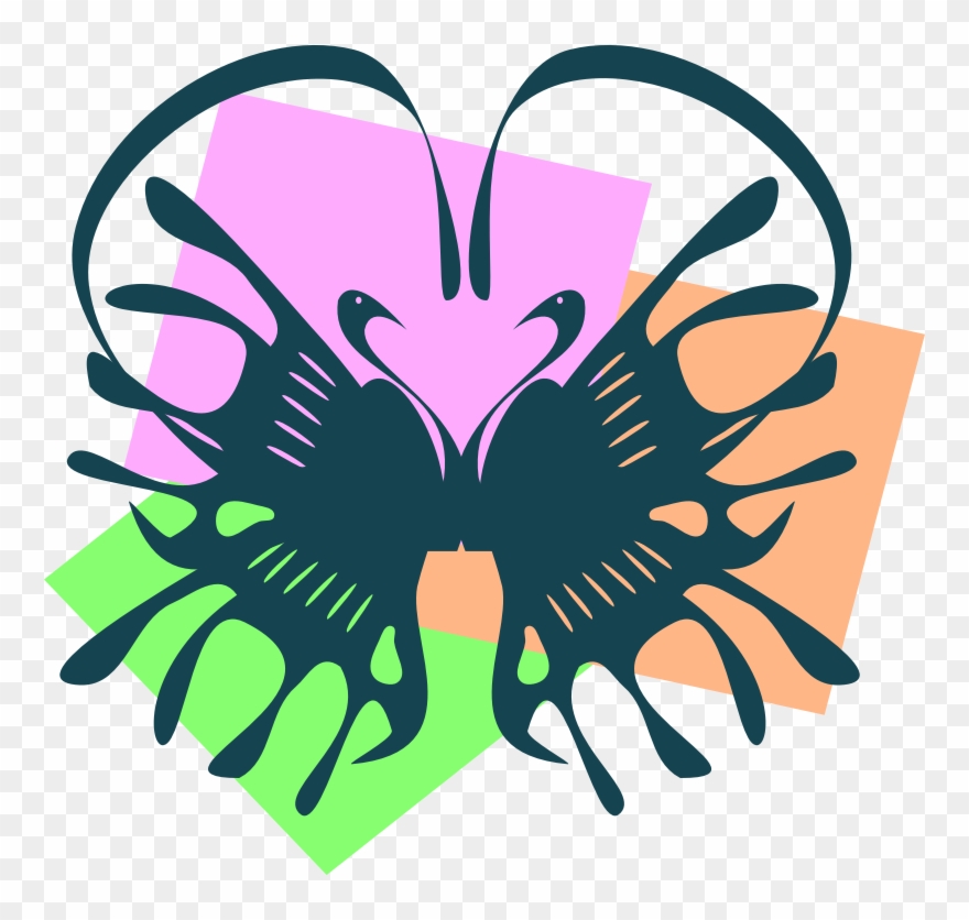 Swan Heart Clip Art Clipart - Png Download