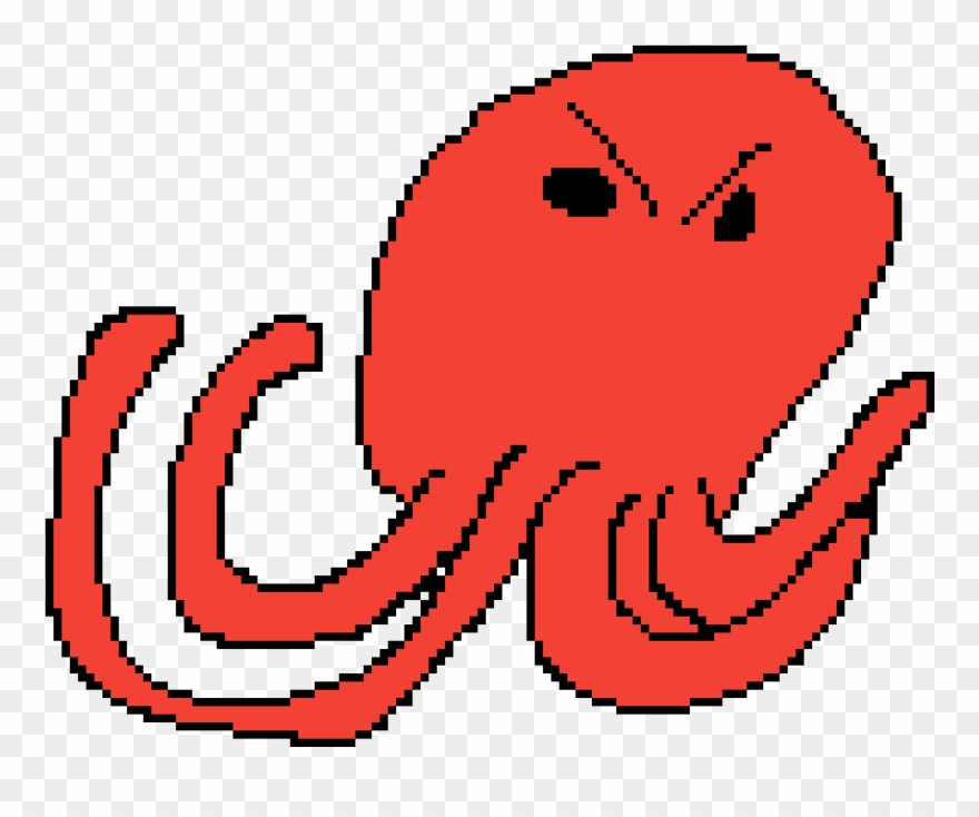 Angry Squid Clipart