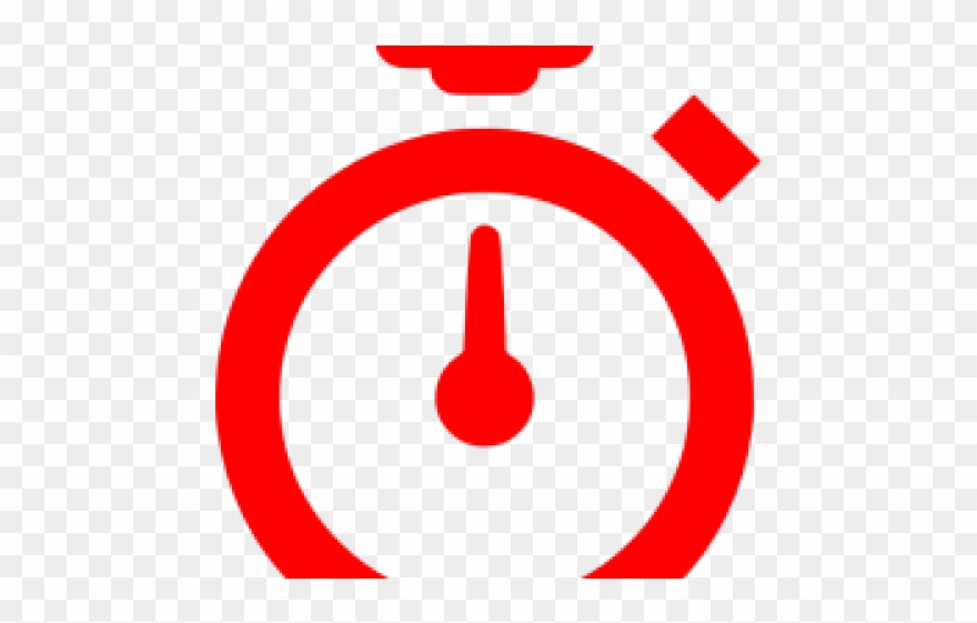 Red Clipart Stopwatch - Png Download