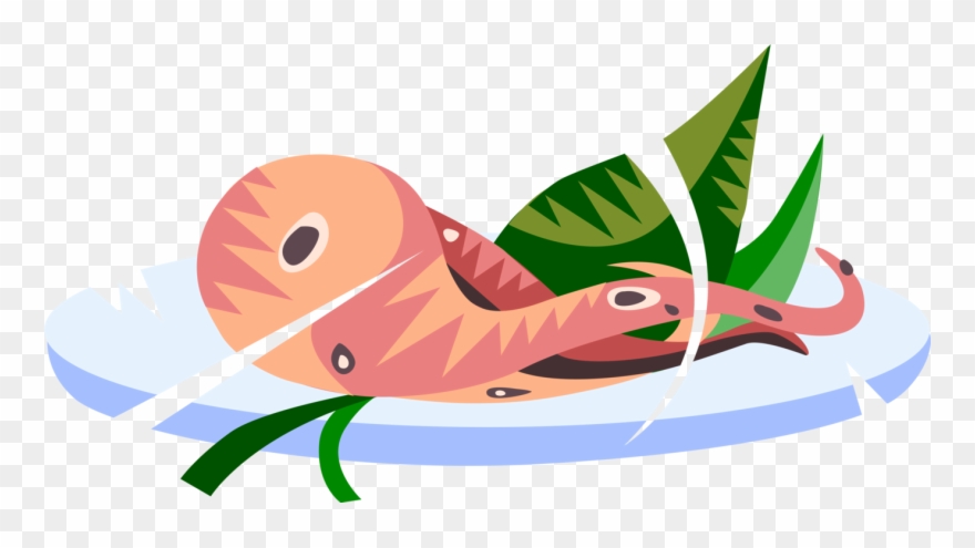 Japanese Asian Cuisine Image Illustration Of Cephalopod Clipart