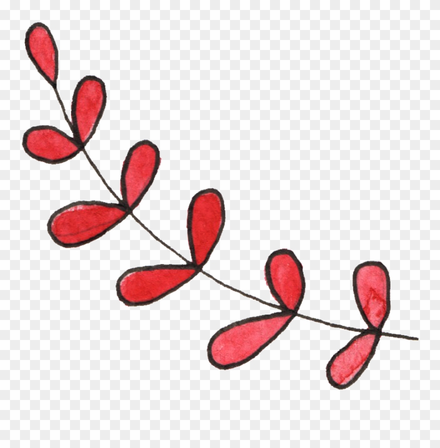 New Safflower Leaf Transparent Decorative Clipart