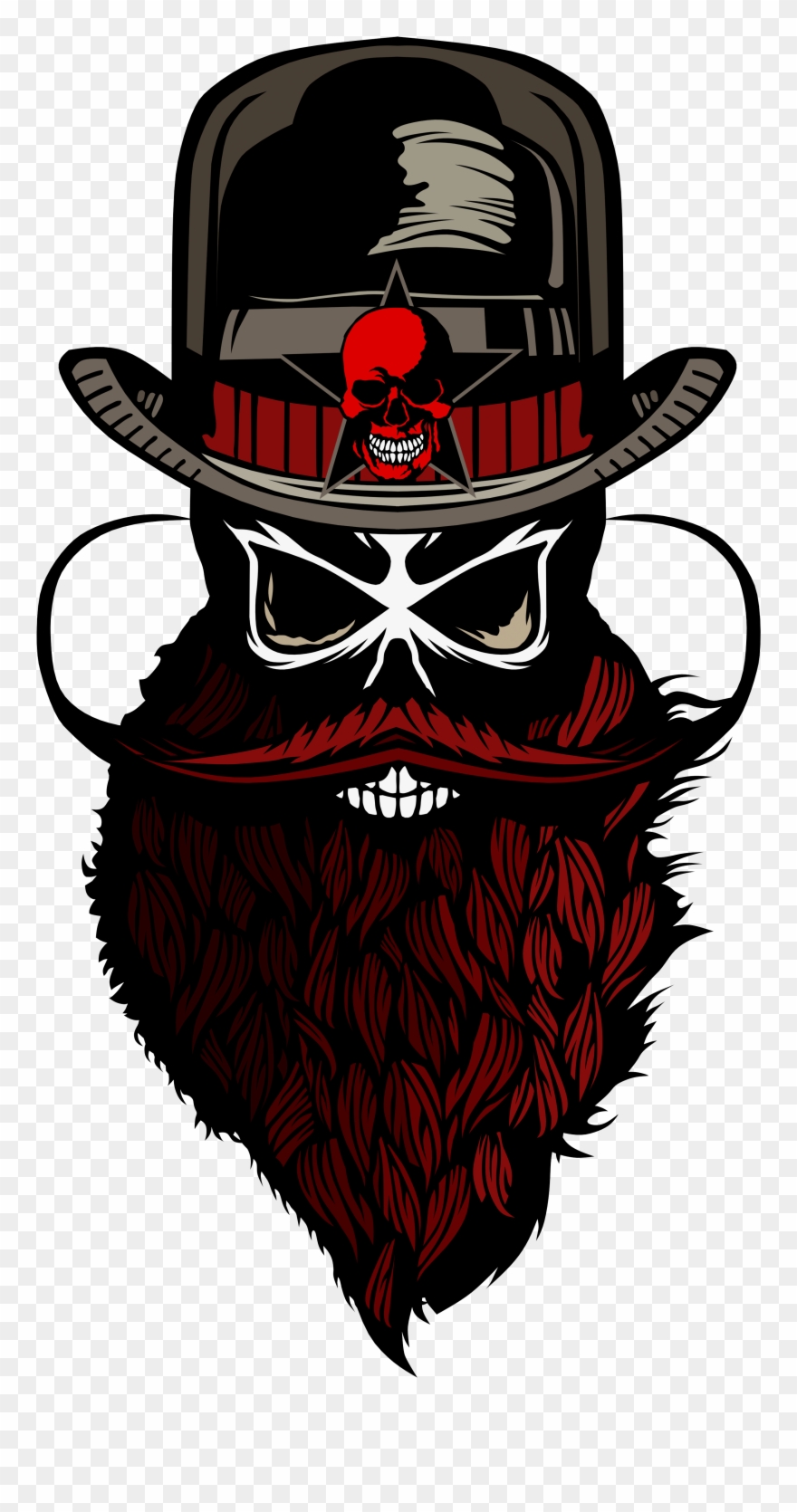 Tee Shirt Tete De Mort Crane Skull Clipart