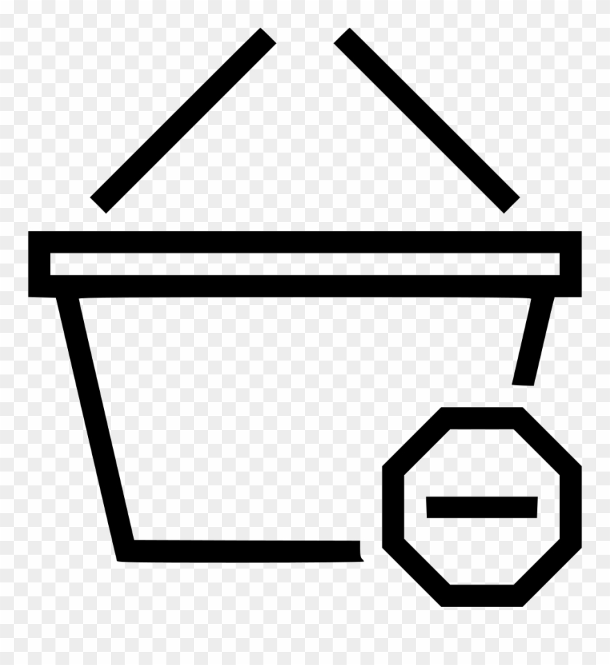 Basket Subtract Delete Remove Comments Clipart