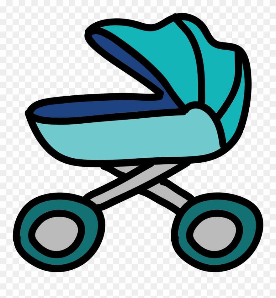 Boy Stroller Icon Clipart