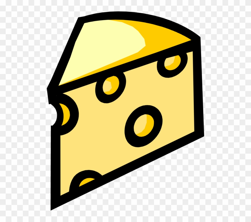 Vector Illustration Of Swiss Cheese Dairy Product Food Clipart