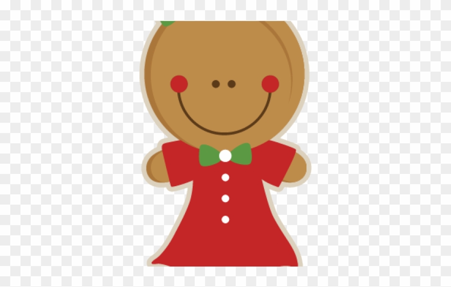Gingerbread Clipart Girl - Png Download