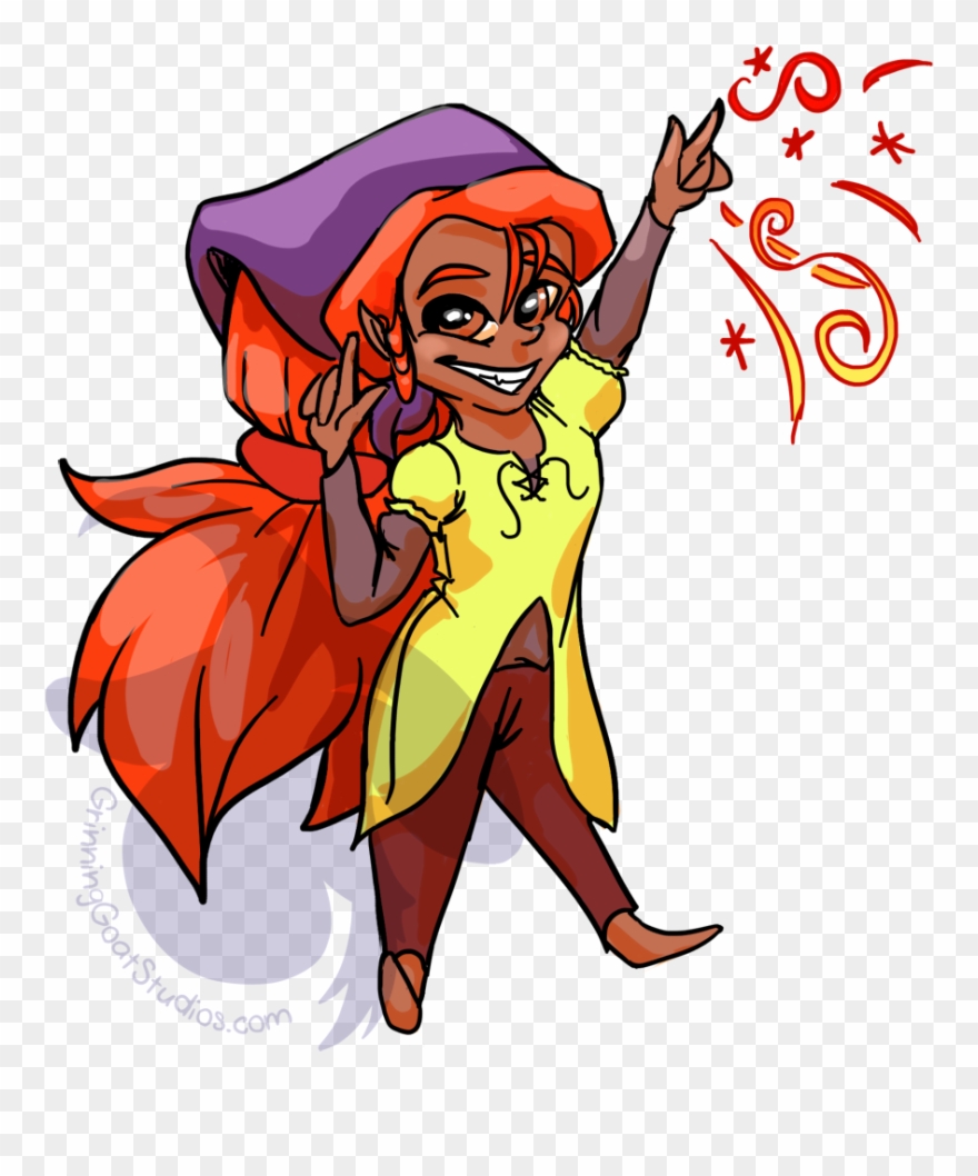 Tiffle Pyrobauble, Gnome Sorcerer Clipart