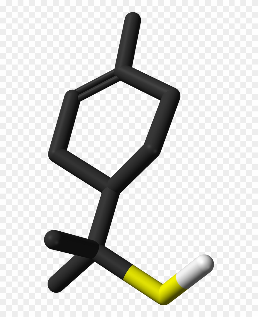 Grapefruit Mercaptan 3d Sticks Skeletal Clipart