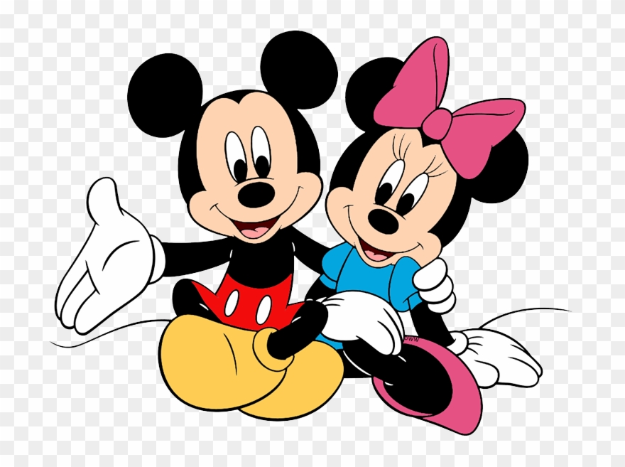 New Mickey, Minnie Posing Clipart