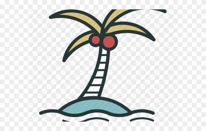 Coconut Clipart Coconut Island - Png Download