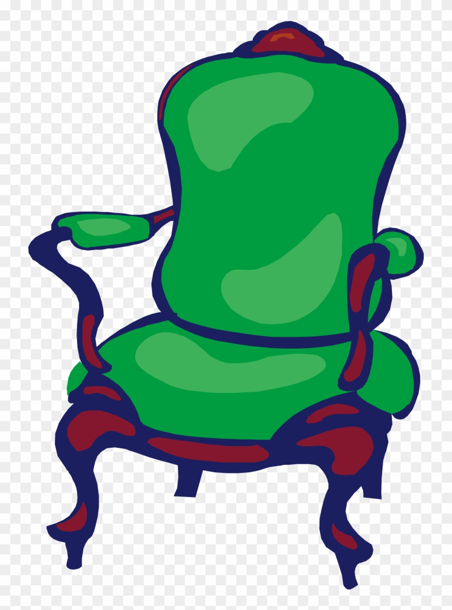 Sofa Clipart Green Couch - Png Download