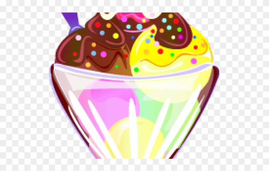 Sundae Clipart Chocolate Sundae - Png Download