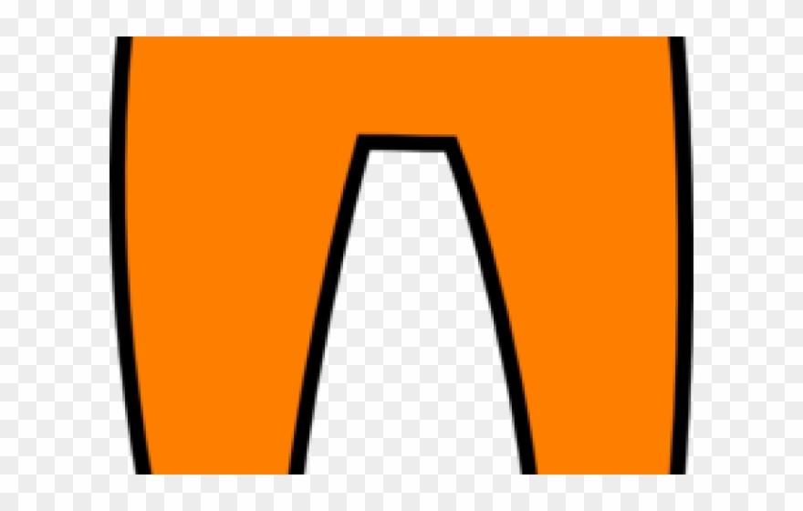Pair Clipart Orange Pants - Png Download