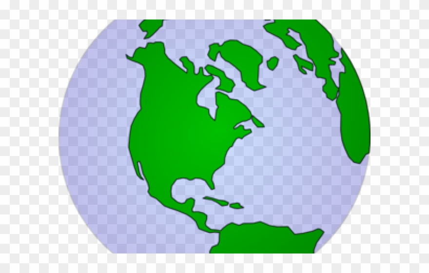 Planet Earth Clipart Continent - Png Download