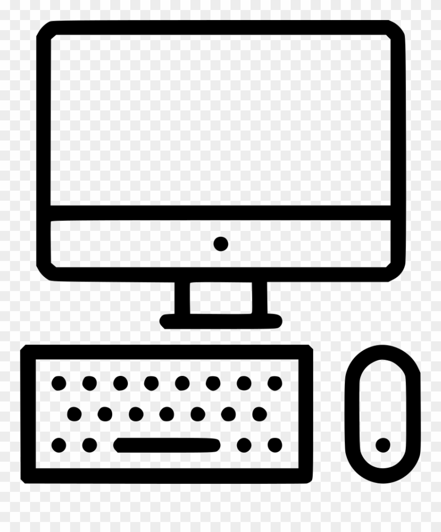 Mac Computer Device Display Desktop Screen Keyboard Clipart