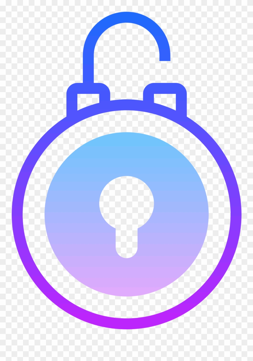 It's An Icon Of A Lock Clipart