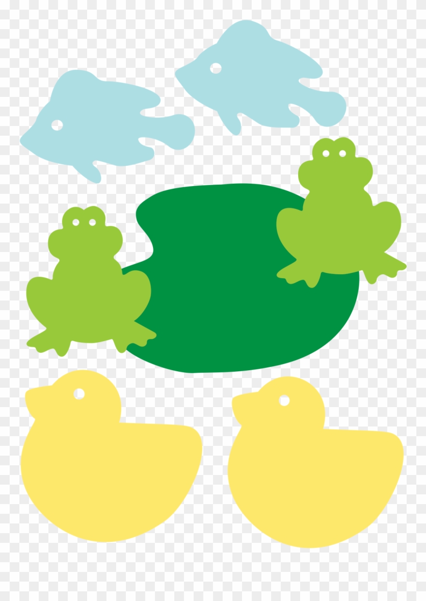 Frogs Felt Set Clipart
