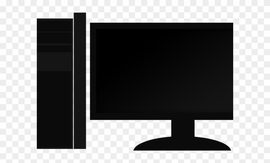Monitor Clipart Simple Computer - Png Download