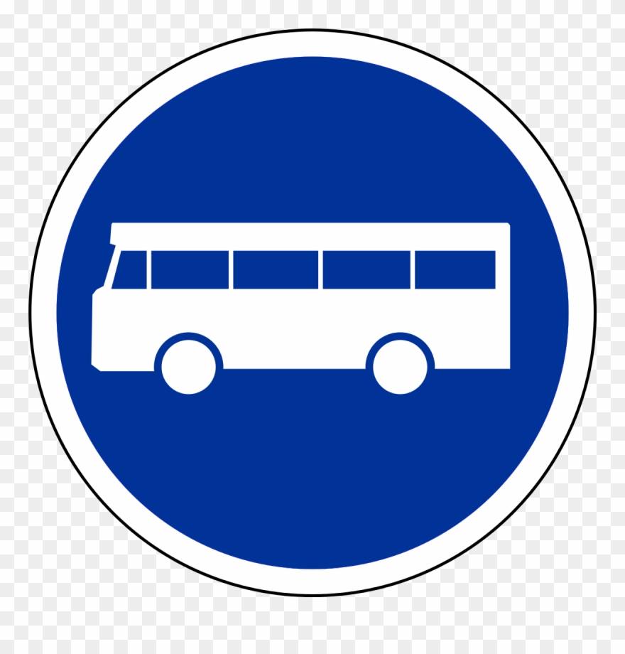 Panneau De Signalisation De Voie Réservée Aux Véhicules Clipart