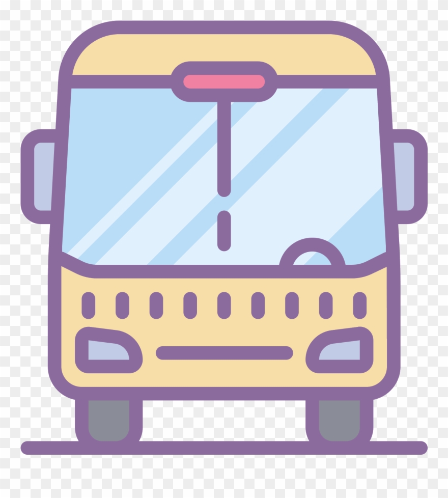 A Square Is Used To Create The Body Of The Bus Clipart