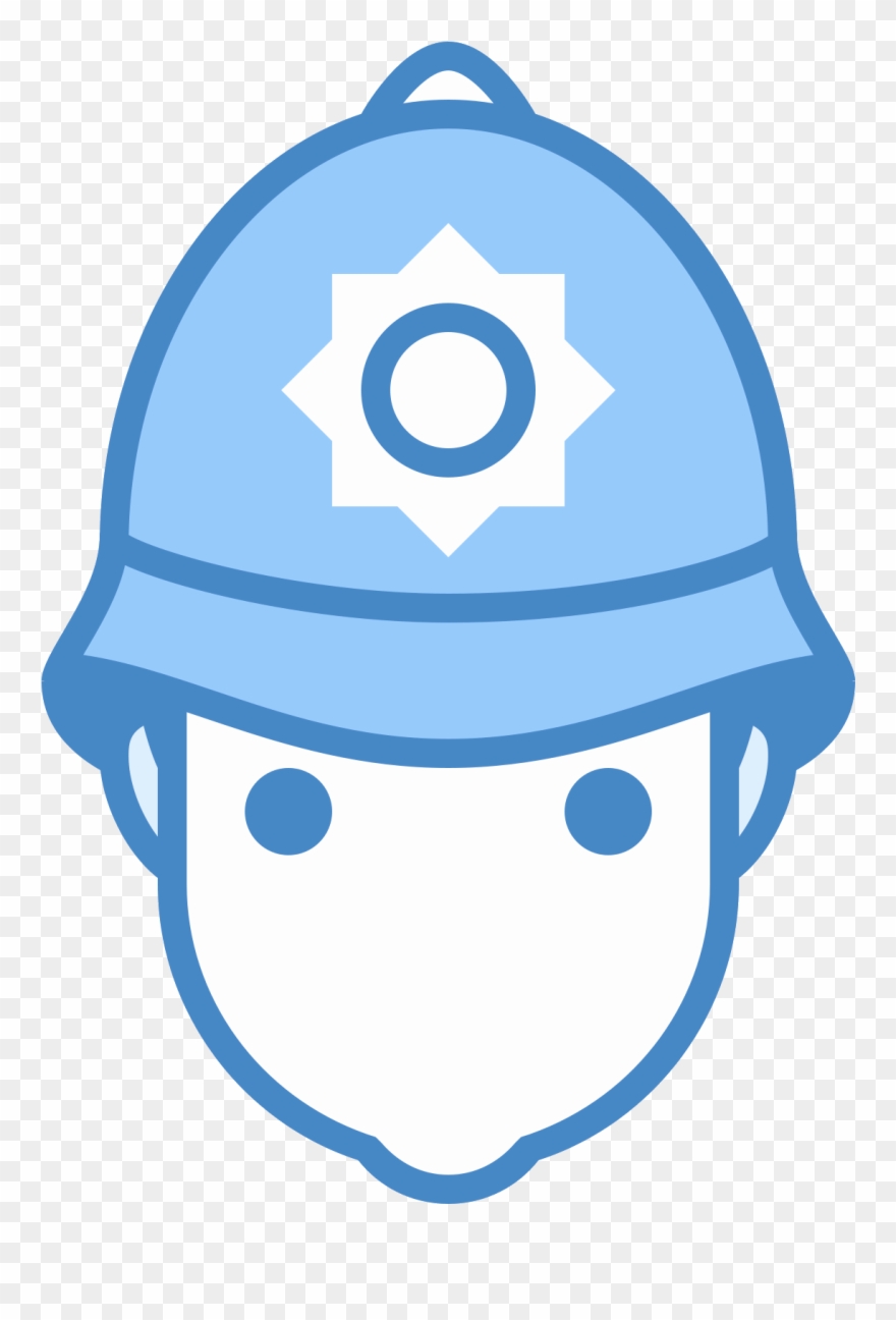 British Police Officer Icon Clipart