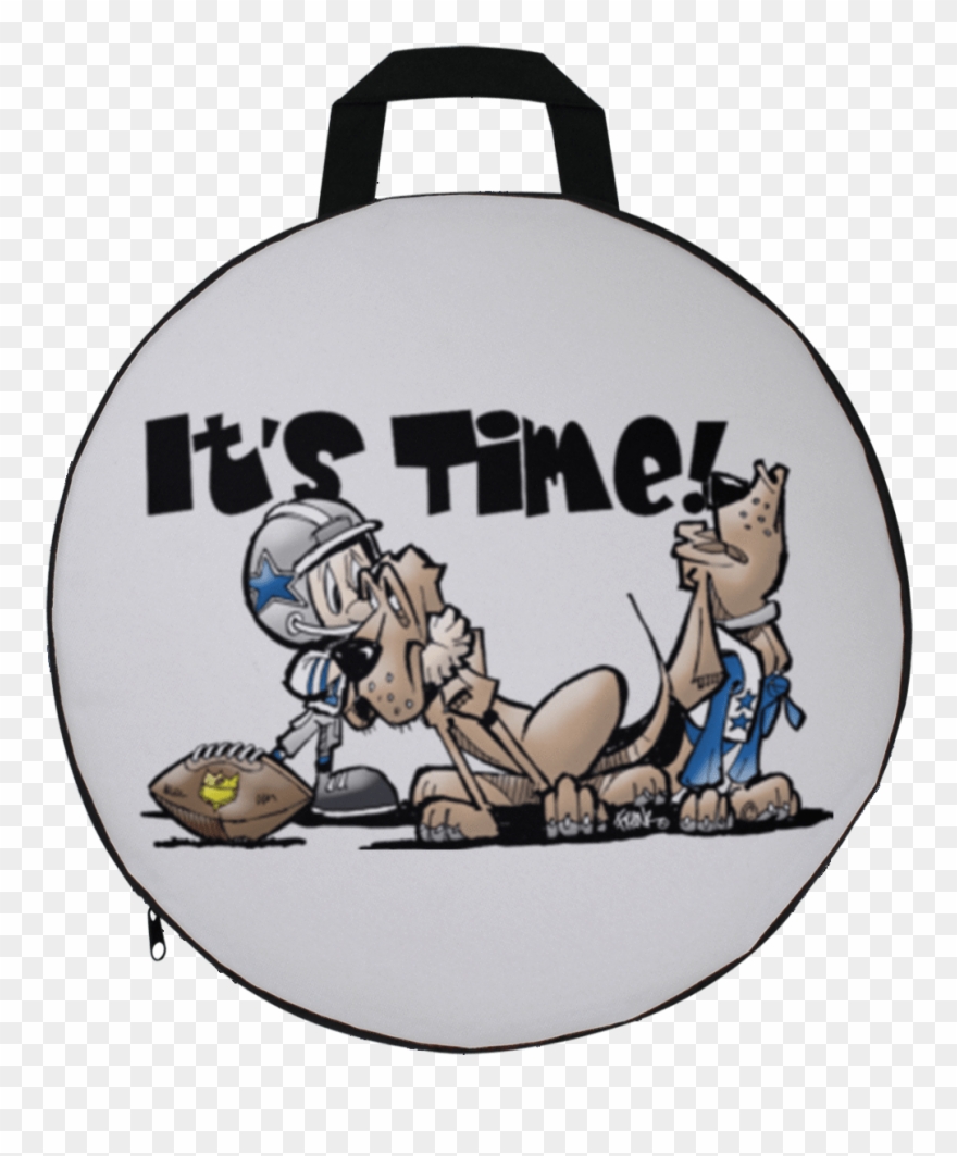 Football Hound Round Seat Cushion Clipart