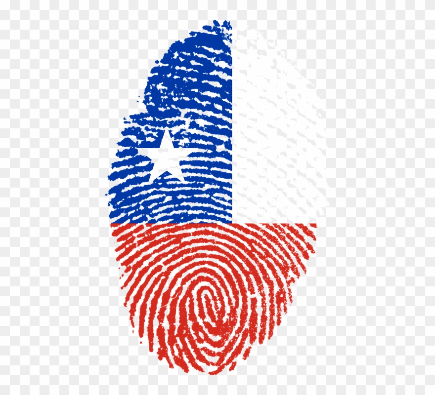 Free Illustration Chile Flag Fingerprint Country Clipart