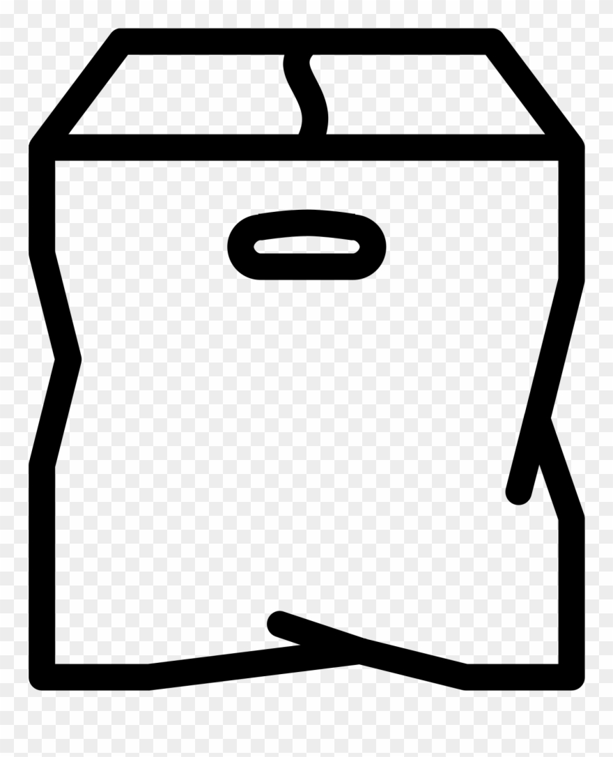 This Icon Is Depicting A Closed Cardboard Box With Clipart