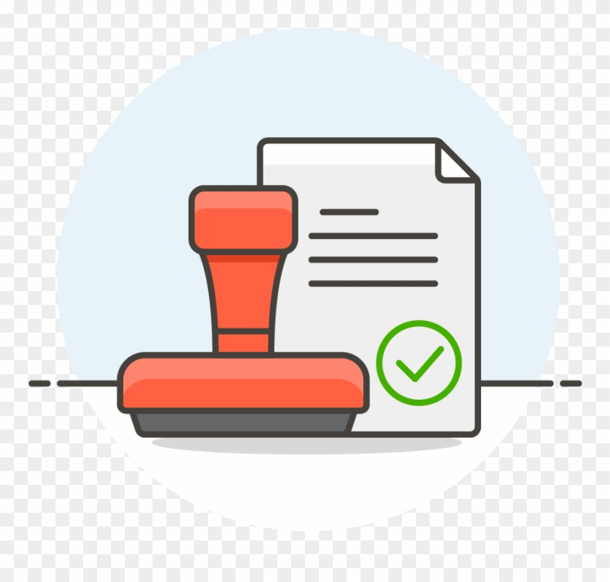 Stamp Document Icon Clipart