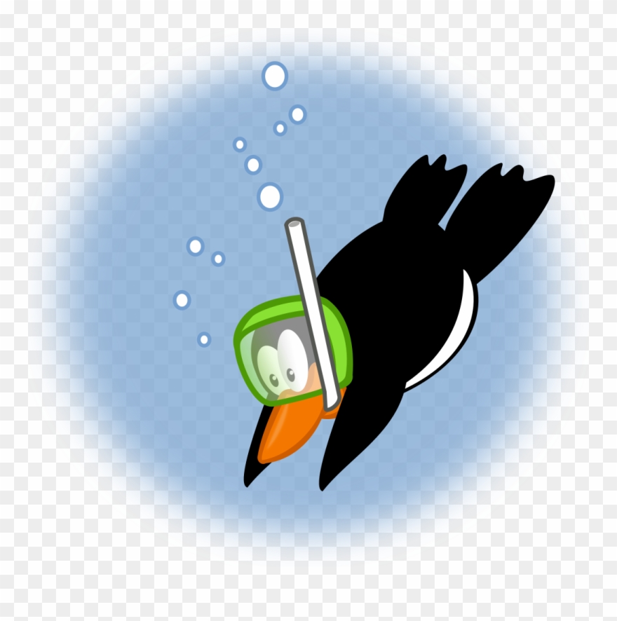 Clipart Penquin Diving - Png Download