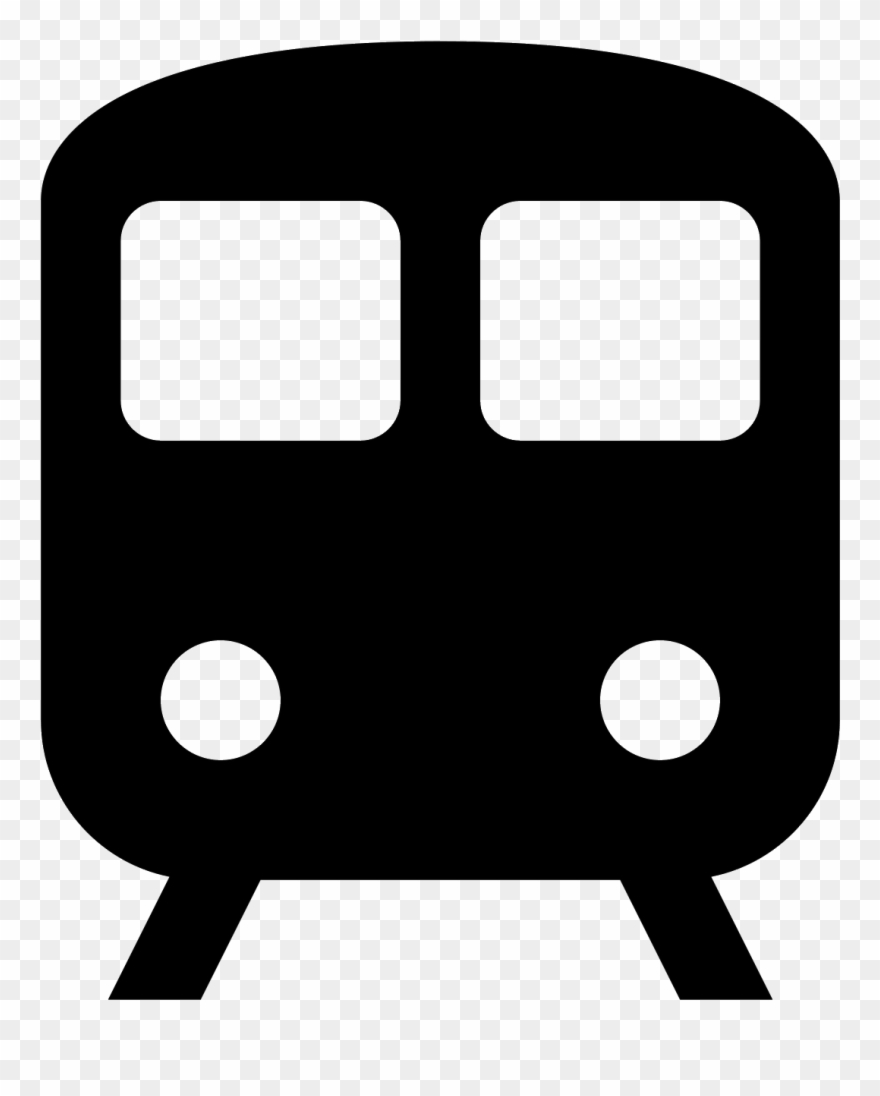 The Icon Shows A Train Or Subway That Is Seen Head Clipart