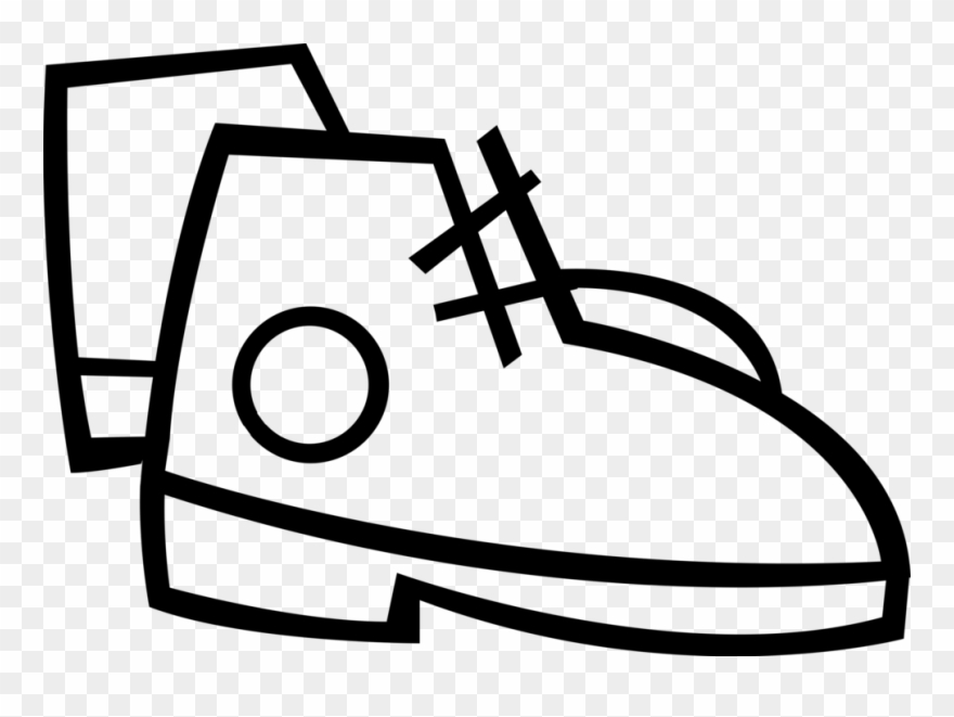 Vector Illustration Of Hiking Boots Footwear Designed Clipart