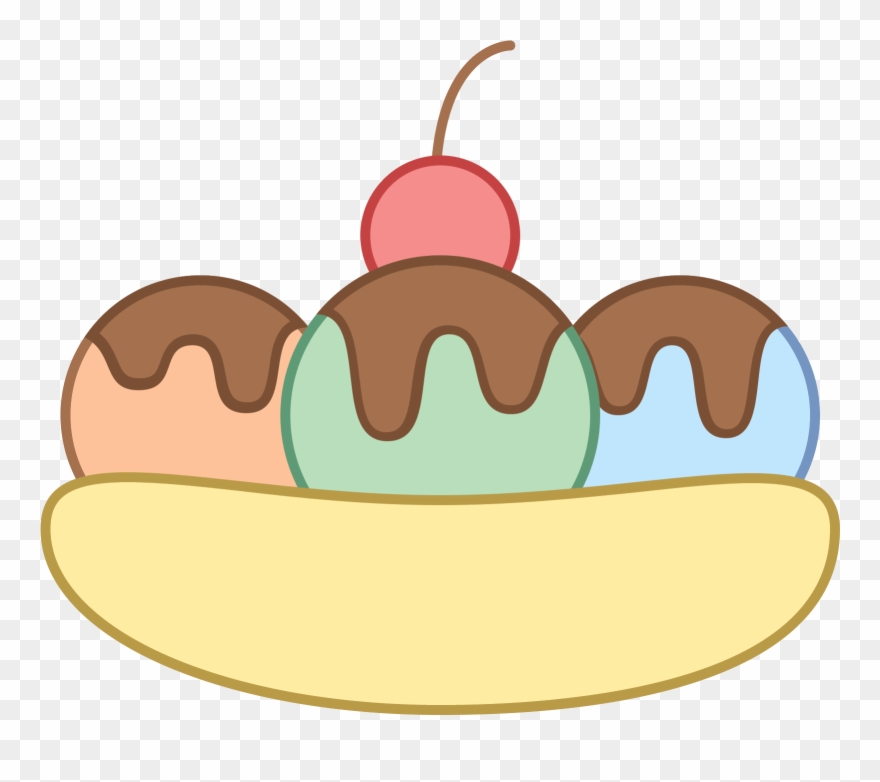 Banana Split Icon Clipart