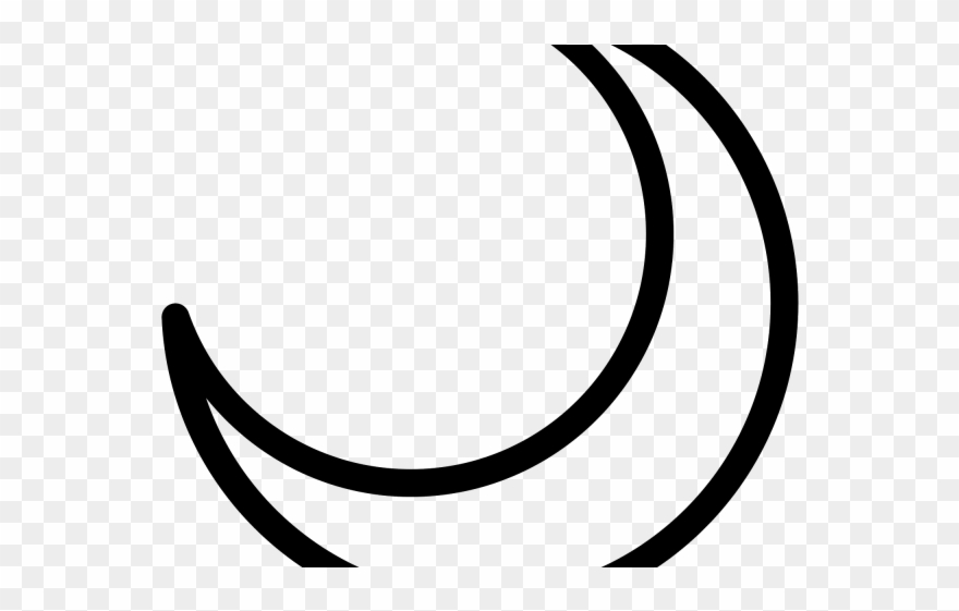 Lunar Clipart Crescent Moon - Png Download