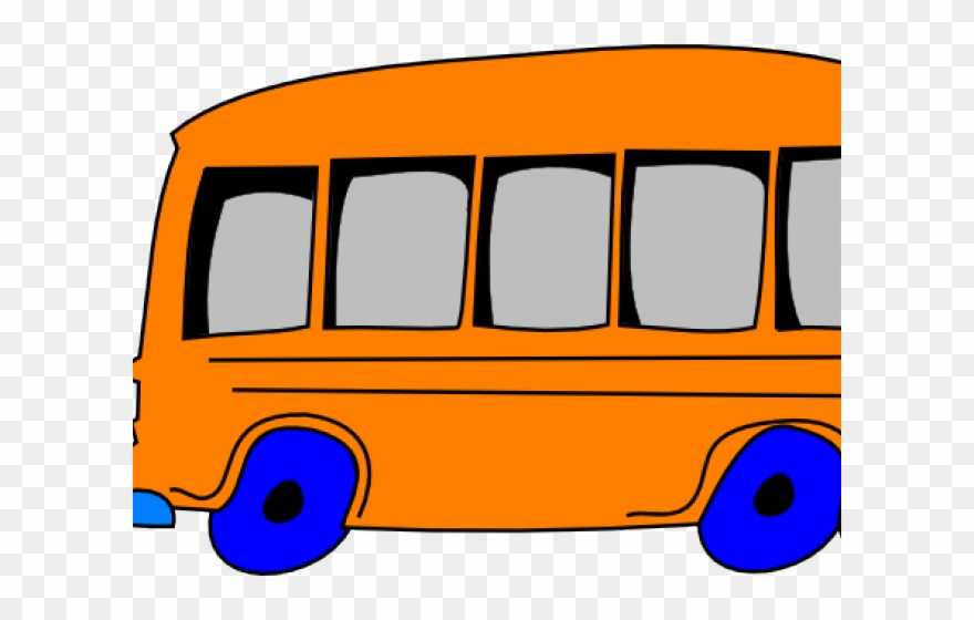 Bus Clipart Blue - Png Download