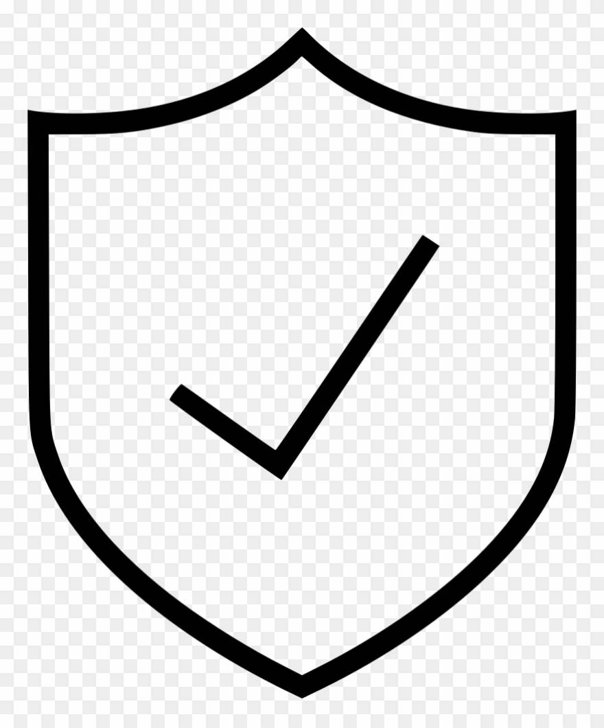 Shield Check Mark Secured Comments Clipart