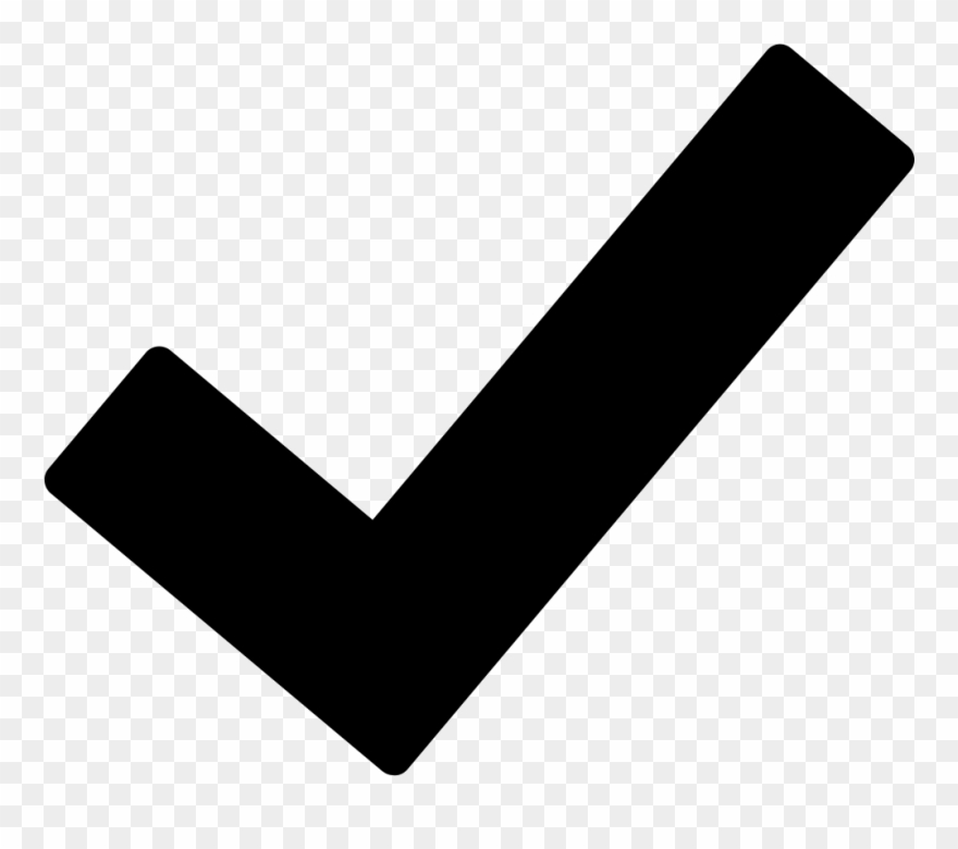 Font With Check Mark Clipart