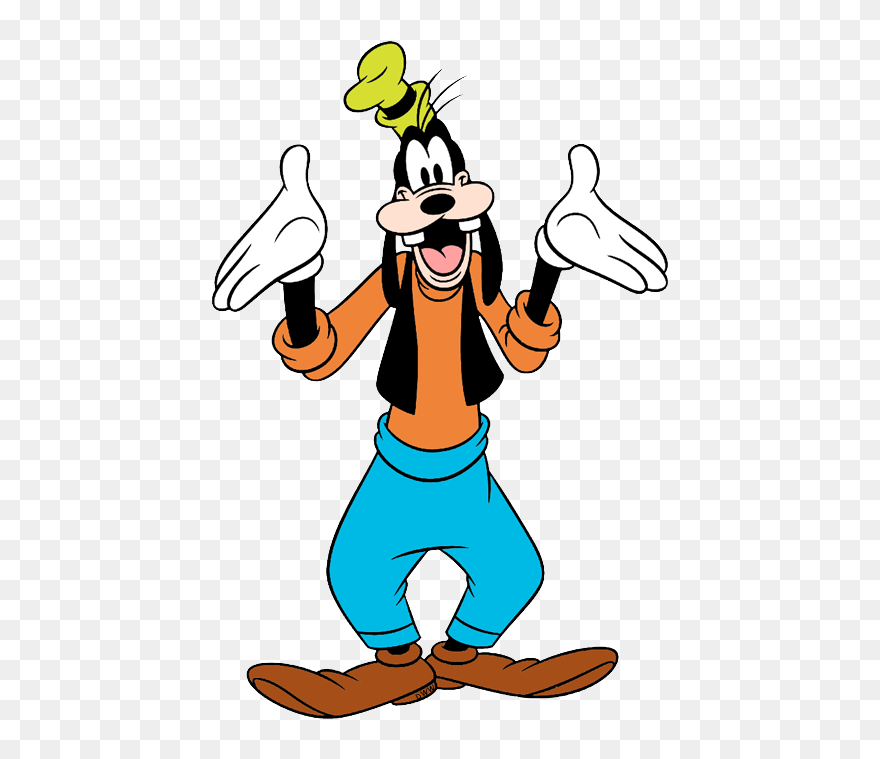 New Goofy Shrugging Clipart