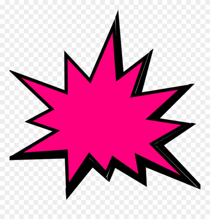 Pow Clipart Pink Comic Pow Clip Art At Clker Vector - Png Download
