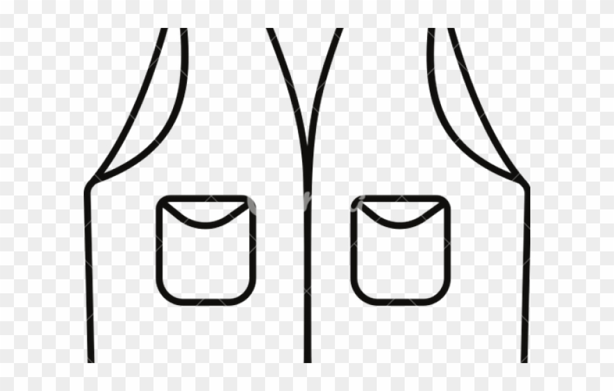 Jacket Clipart Line Drawing - Png Download