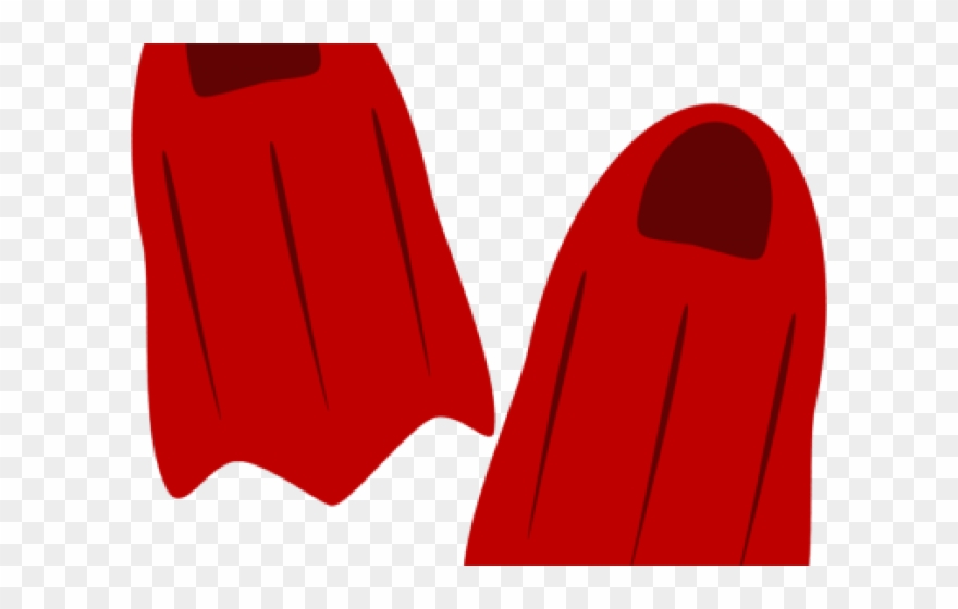 Flippers Clipart Red - Png Download