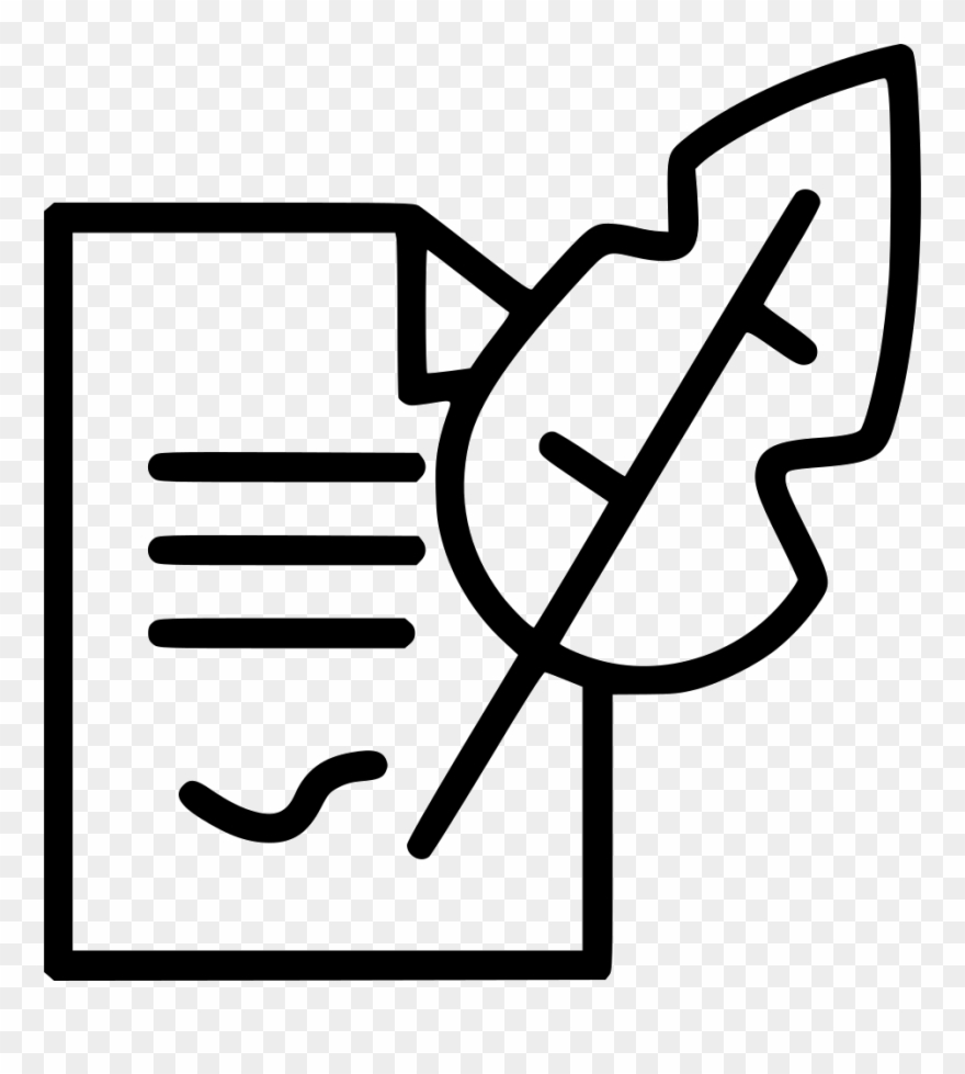 Quill Writing Document Comments Clipart