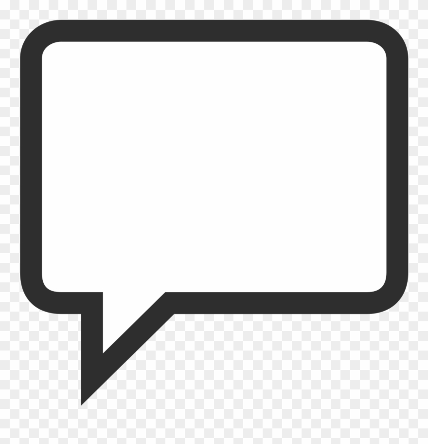 Square Clipart Speech Bubble - Png Download