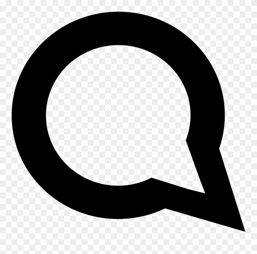 Speech Bubble Of Gross Outline And Circular Shape Comments Clipart