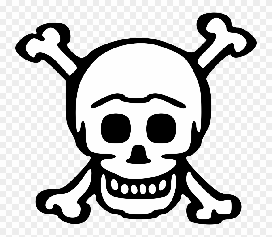 Clipart Skull White Clip Art Of A Skeleton Clip Art - Png Download