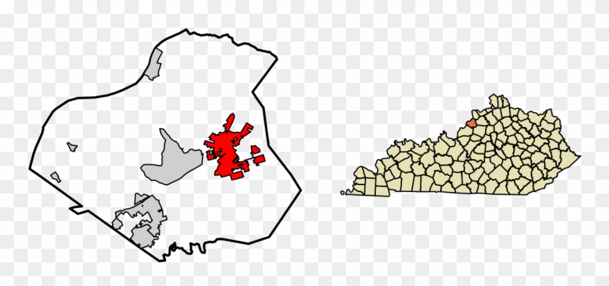 Oldham County Kentucky Incorporated And Unincorporated Clipart