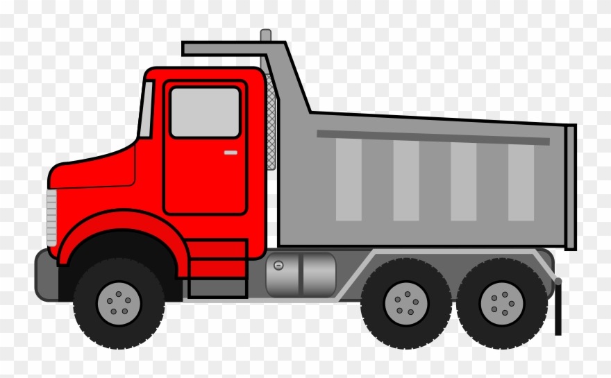 Clipart Of Semi, Well And Vehicle - Png Download