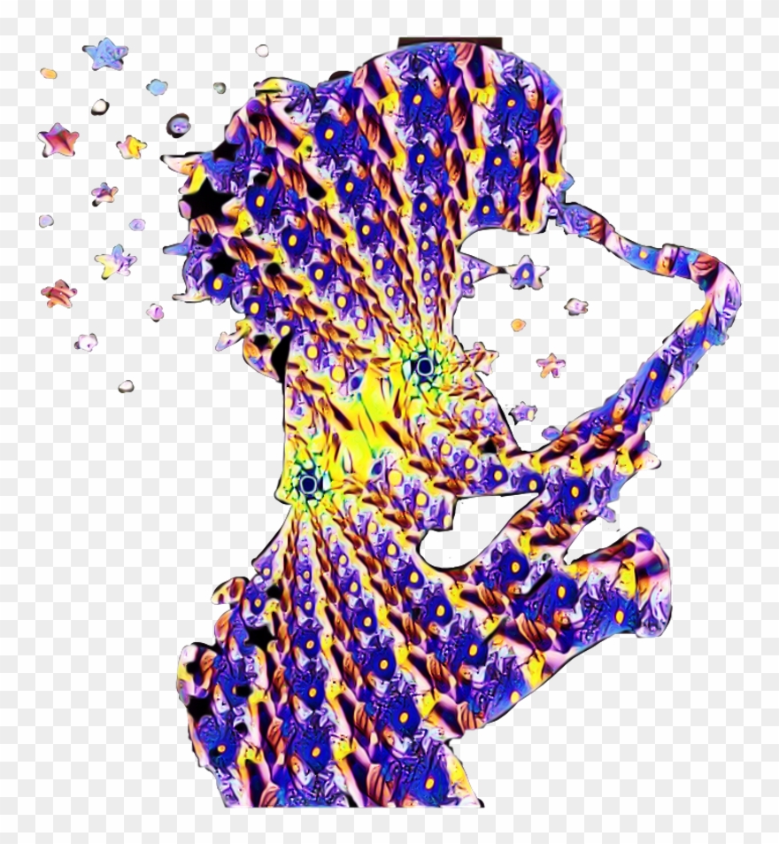 Woman Instrument Saxophone Music Stars Clipart