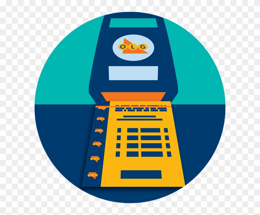 An Olg Ticket Scanner Scans A Point Spread Ticket Barcode Clipart