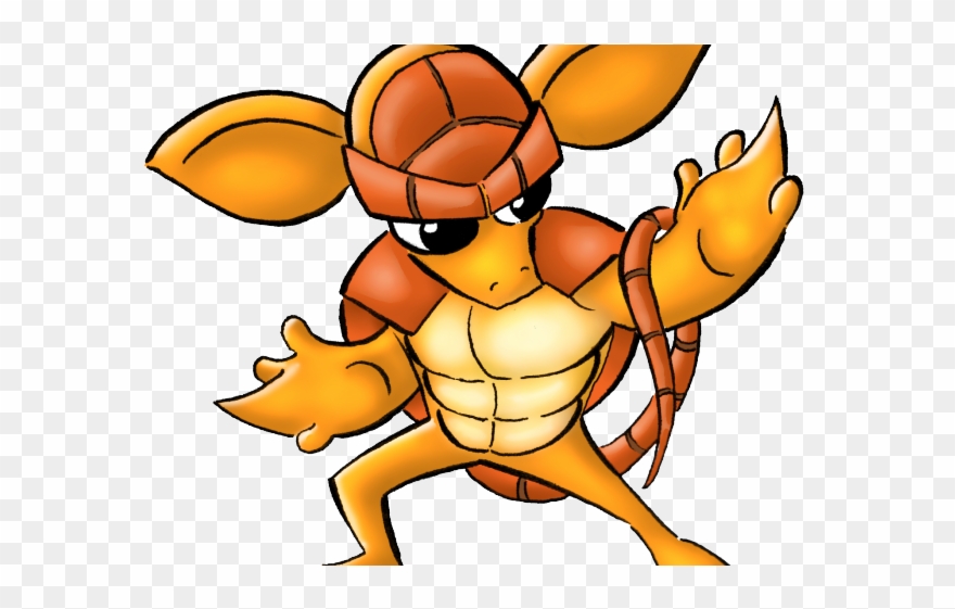 Armadillo Clipart Standing - Png Download